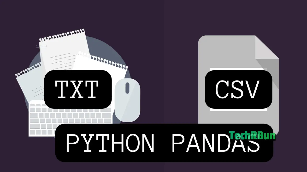 Convert TXT To CSV Using Python Pandas